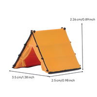1/64 Miniature Tent Prop Movable Tent Model Portable for Diorama, Sandbox