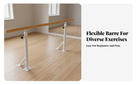 Adjustable Dance Barre Floor-Standing Freestanding Dance Bar Wall Mounted Dance Bar for Children, Dancers
