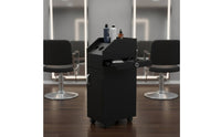 Salon Cabinet with Wheels Professional Salon Cabinet Enclosed Furniture for Hairstylists, Beauticians