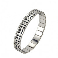 Polished Finish Anti-Static Bracelet Black Inlaid Chain-Style Wrist Bracelet Everyday Wear Anti Static Wrist Strap Comfortable