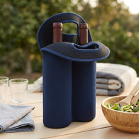 Gift Bag for Beverage Bottles with Travel Bag Style, Synthetic Rubber Thermal Bag for Picnics, Pack of Insulated Lunch Bags for Women