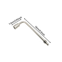Interchangeable Nozzles Angled Pressure Washer Wand Stainless Steel Extension Rod for Car Detailers, HVAC Technicians, Hard-to-Reach Areas