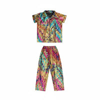 Disco Costume Set Lightweight 70s Pants Set Flexible Children's Clothing for Children and Girls