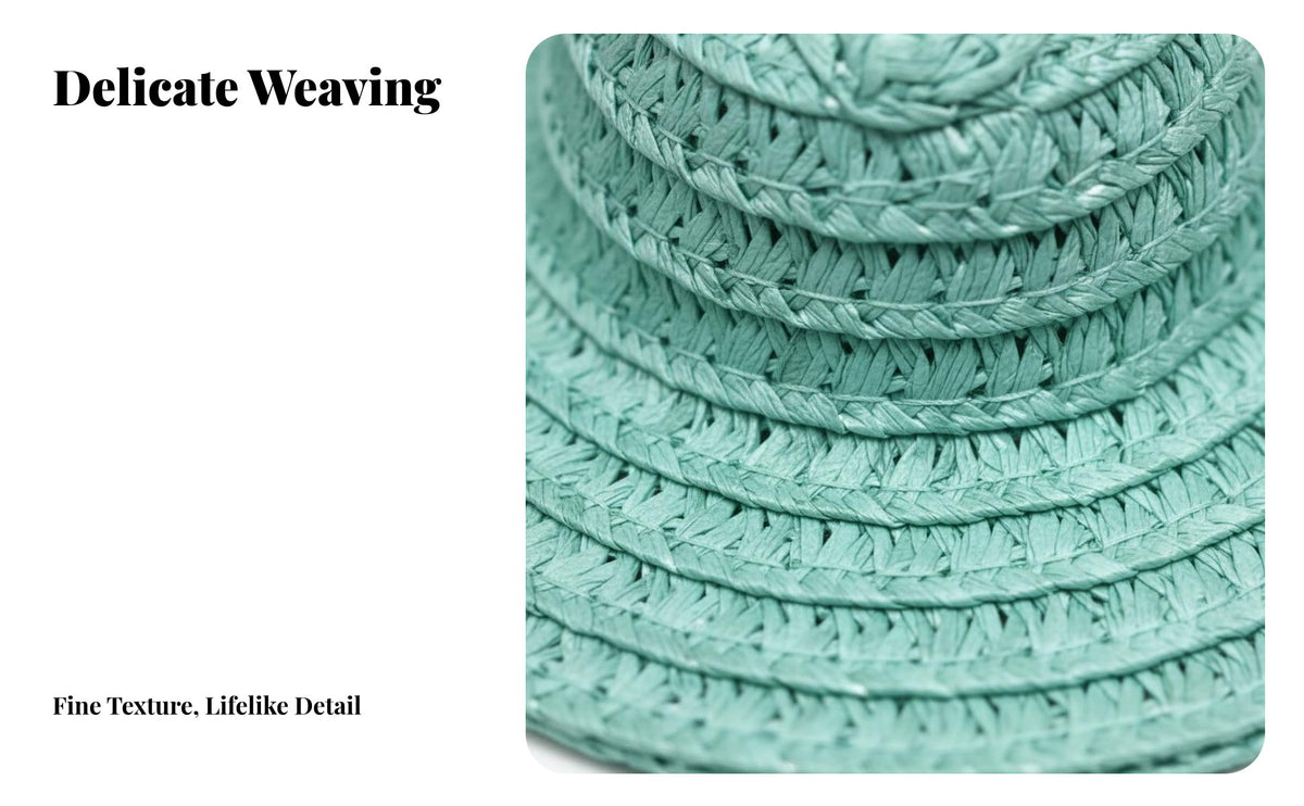 BJD Doll Woven Hat 1/6 Scale Doll Hat Realistic Design Toy Accessory for Kids, Craft Projects