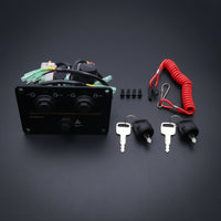 Outboards Engine Control Panel Proper Fit Outboards Ignition Switch Panel Easy Install Ignition Switch with Lanyard for Boats