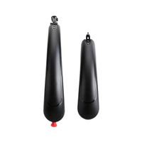 2 Pieces Bike Mudguard Pair with Rear Light Easy to Install Fenders Aerodynamic Mudguards for Cyclists, Wet-Weather Riding, Commuting