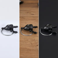 Rear Derailleur with Thumb Shifter Cable-Actuated Bike Shifting Component Rear Derailleur Matte Black Thumb Shifter Long-Lasting