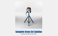 Drum Pad, Mini Practice Pad Combo, Leg Strap, Drumsticks, Portable Drum Kit
