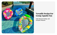 Thickened PVC Material Water Drop Mesh Lounger Comfortable Pool Lounge Chair with Backrest Long-Lasting for Adults, Women, Beach