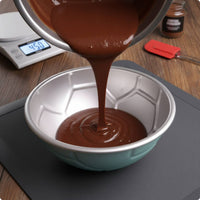 Soccer Cake Pan Anodized Finish Hemispherical Cake Pan Open Top