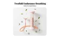 Dumbbell-Shaped Mouth exerciser Adjustable tension Breathing Exerciser for Home