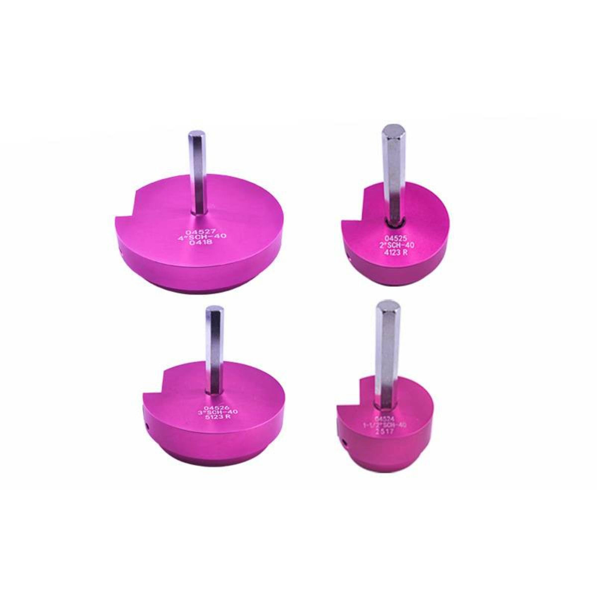 4 Pieces Drill-Compatible PVC Pipe Reamer Kit High Precision Plastic Pipe Fitting Reamer Kit Heavy-Duty Long-Lasting for Handymen, Plumbing Repair