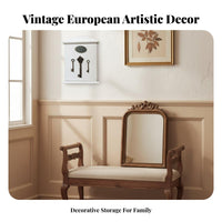 Retro Design Decorative Key Box 6 Hooks Household Storage Easy Installation House Decoration Handmade for Homeowners, Decor Enthusiasts, Families, Entryway, Hallway, Office, Kitchen