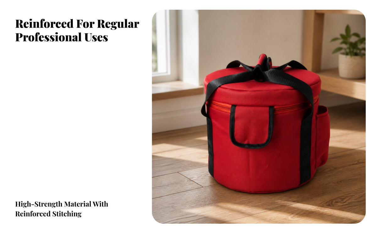 Shielded High-Pitched Bowl Bag | Secure Zippered top, Singing Bowl Case, for meditation Classes