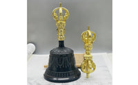 Tibetan Buddhist Meditation bell Dorje Traditional Tibetan Buddhist Bell Decorative for Ceremony, Meditation
