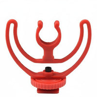 Camera Hot Shoe Mic Mount Lightweight Mic Clip PP Material Audio Device Damping Holder for Videographers, Interview Audio Production
