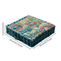 Tufted Floor Cushion Soft Floor Cushion with Handle Luxurious for Meditation, Reading Corner