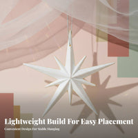dimensional radiant burst ornament Festive dimensional Spiky celestial burst Easy to Assemble for Shopping Mall
