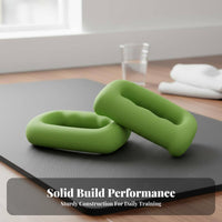 D-Shaped Dumbbell Sturdy Cast Iron Center Boxing Dumbbell D-Shaped Weight Non-Slip Aerobics Hand Weight Versatile for Exercise