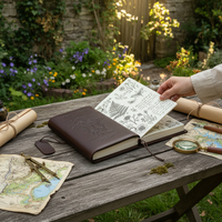 Vintage Garden TN Standard Portable Travel Journal Notebook Leather Diary