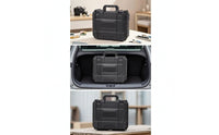Rugged Equipment Case with Latches Secure Tool Case with Handle Stackable Portable Toolbox Long-Lasting for Mechanics, Technicians