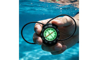Bungee Compass Side Reading Liquid-Filled Compass Rugged Housing Outdoor Gear for Divers