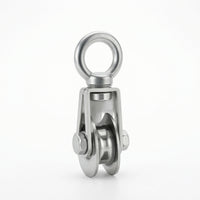 Long-Lasting Hanging Pulley Reliable Pulley with Eye Loop Stable Zinc Plated for Sliding Doors