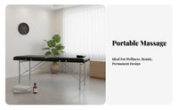 Foldable Beauty Bed Versatile Portable Massage Bed No Installation Required Portable Massage Table for Physical Therapists, Estheticians