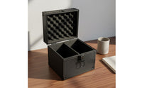 Portable Handle PSA Card Storage Box Lockable Clasp Aluminum Card Case Hard Shell Shockproof for Collectors, Travel