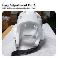Shock Resistant Taekwondo Headgear Shock Absorbing Taekwondo Sparring Mask Adjustable Fit Full Face Sparring Helmet Lightweight for Adults, Kids