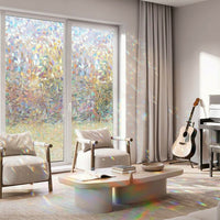 Window Film Privacy for Home Office Decor, Extra Wide Frosted Window Film in PVC Material, Opaque Window Film, Bathroom Window Film Privacy