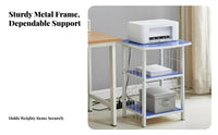 2-Tier Desktop Riser Space-Saving Storage Rack Minimalist Design for Homeowners