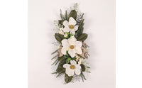Christmas Swag with Bow Artificial Hanging Decoration Vertical Garland for Hallway