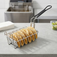 Taco Shell Fryer Basket Stainless Steel Taco Fryer Basket Wire Frame Deep Fry for Chefs, Commercial Kitchen