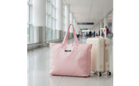 Spacious Travel Bag with Luggage Sleeve Versatile Polyester Travel Tote Lightweight Zippered Carryall Bag Adjustable for Overnight Stays