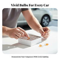 100 Pieces T5 Tapered Bulb 1.2W Low Power Consumption Instrument Panel Bulb Instrument Cluster Lamp Easy Installation