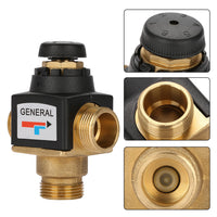 Brass Thermostatic Mixing Valve with Automatic Temperature Control