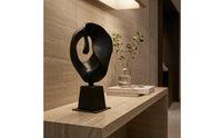 Abstract Knot Sculpture Circular Metal Shape Loop Sculpture Baked-Painted Finish Home Decor