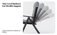 Reclining Lounger with Footrest High spine support Computer Chair Ergonomic Design