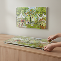 Acrylic Jigsaw Puzzle Frame for Wall or Tabletop Display, High Transparency Dustproof