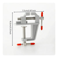 Compact Tabletop Vise Heavy-Duty Bench Vise Adjustable Bench Clamp Universal for DIYers, Woodworkers, Hobbyists, Woodworking, Workshop, Garage, Drilling