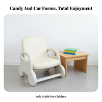 Cute Candy hues Adjustable Height Backrest Stool Stable Anti-Tip Design Adjustable Ergonomic Chair Rounded Edges kids' Furniture Easy to Clean for Children, Preschoolers, Kindergarten, Daycare, Playroom, study corner