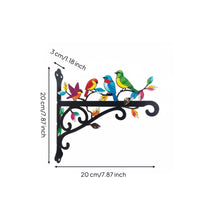 Bird Wall Simple to Install to Install Avian Wall Bracket Hand-Painted Appearance Metal Plant Bracket for Courtyard