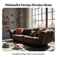 tangerine Two-Seater Sofa two-seasonSeason Use 2-Seater Loveseat Modern Design Couch for Apartment Dwellers, residents, Living Room, Studio Flat, Lounge Area