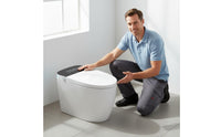Easy Installation Toilet Seat Lid Warm Water Wash Smart Toilet Cover Self Cleaning Nozzle Smart Bidet Seat Wall Switch Compatible