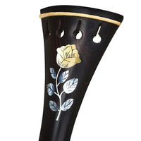 Violin Tailpiece 3/4 4/4 Ebony with Abalone Inlay