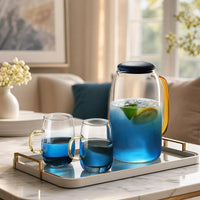 pitcher and drinking glasses set