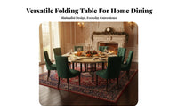 Space-Saving Round Folding Dining Table Easy Storage Foldable Round Table Sturdy Construction Household Furniture Folds in Seconds for Restaurant Owners, Event Planners, Parties, Party, Living Room, Outdoor
