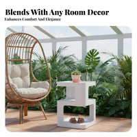 Minimalist Design Multi-Tier Metal Stand Modern design 2-Tier Side Table adaptable Use Nightstand Space-Saving for Apartment Dwellers, Homeowners, Students, Bedroom, Living Room, Small Spaces, Entryway