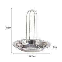 Non-Stick Coating Vertical Chicken Roaster Thickened Upright Chicken Rack Heat Resistant Juice Catcher Pan Set Easy to Clean for Barbecue, Camping, Oven